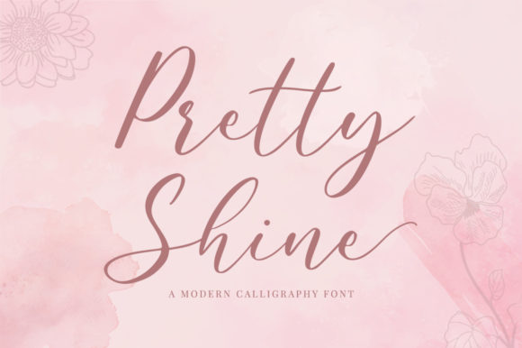 Pretty Shine Font Poster 1