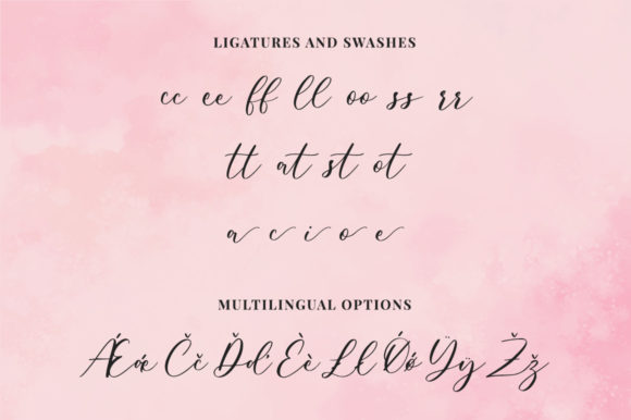 Pretty Shine Font Poster 11