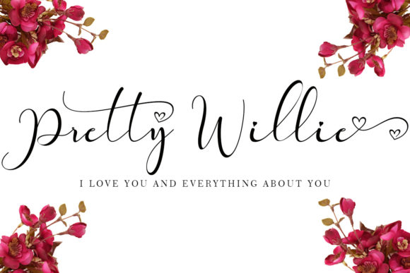 Pretty Willie Font Poster 1