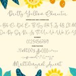 Pretty Yellow Font Poster 7