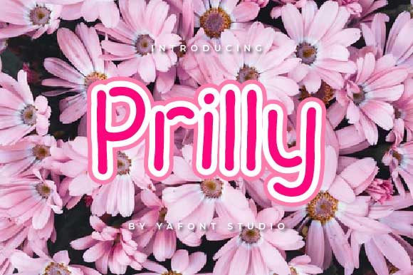 Prilly Font Poster 1