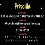 Priscilla Font Poster 3
