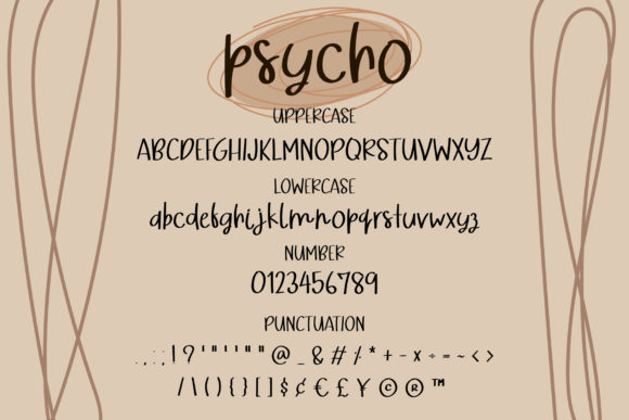 Psycho Font Poster 3