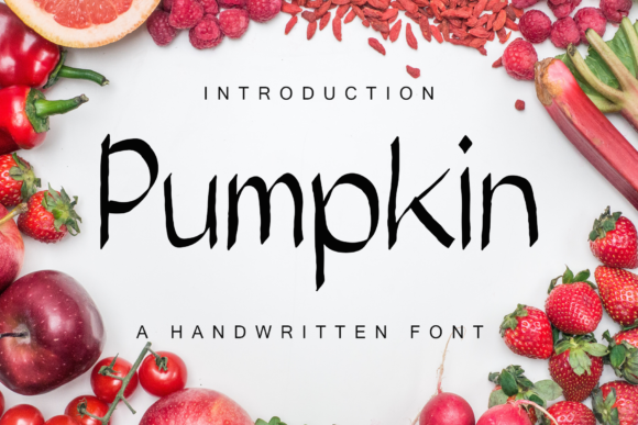 Pumpkin Font Poster 1