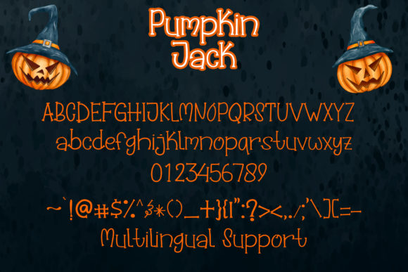 Pumpkin Jack Font Poster 6