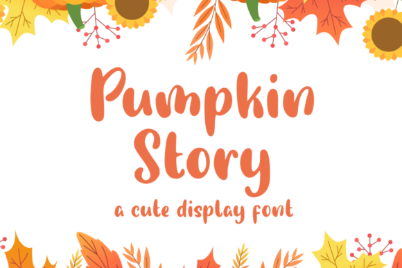 Pumpkin Story Font Poster 1