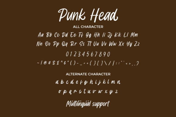 Punk Head Font Poster 2