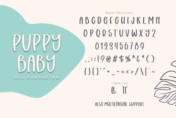 Puppy Baby Font Poster 6