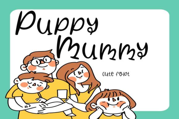 Puppy Mummy Font Poster 1