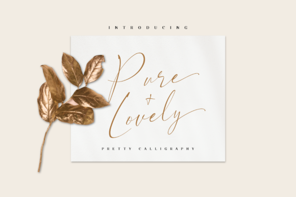 Pure & Lovely Font Poster 1