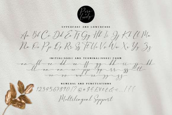 Pure & Lovely Font Poster 12