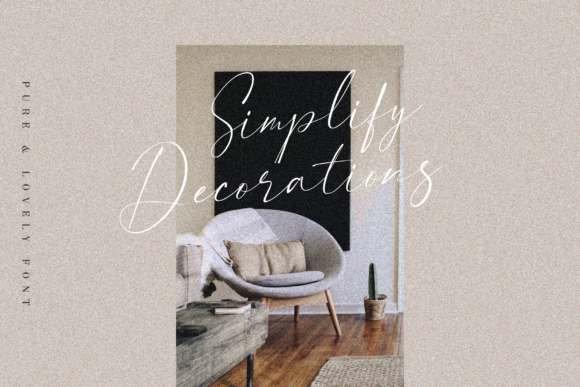 Pure & Lovely Font Poster 5
