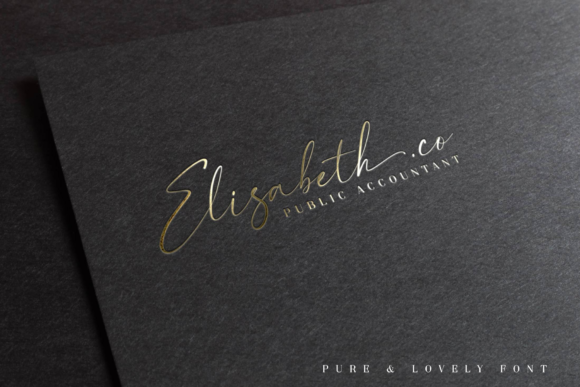 Pure & Lovely Font Poster 9