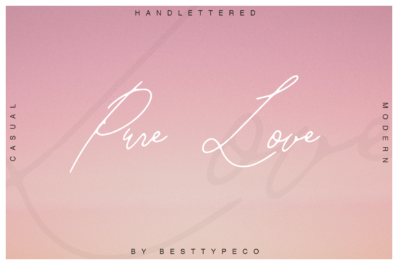 Pure Love Font Poster 1