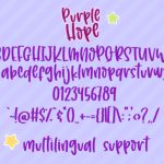 Purple Hope Font Poster 6