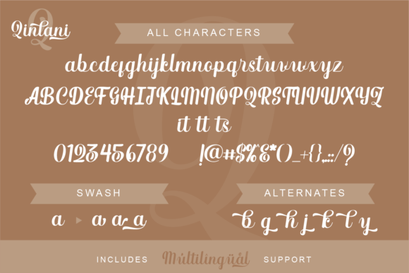 Qinlani Font Poster 7