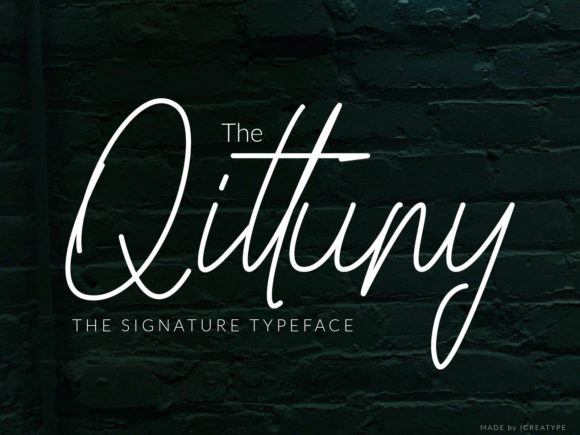 Qittuny Font Poster 1