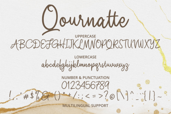 Qournatte Font Poster 5