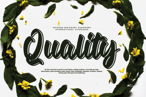 Quality Font Poster 1