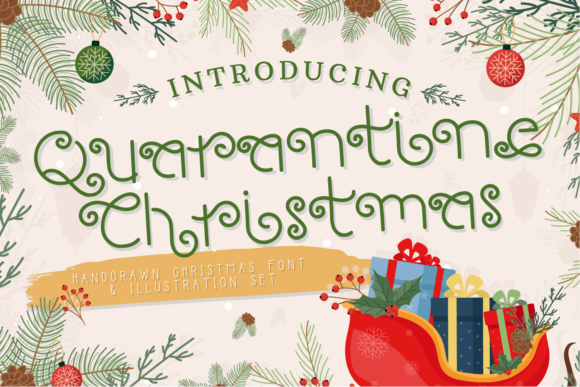 Quarantine Christmas Font Poster 1