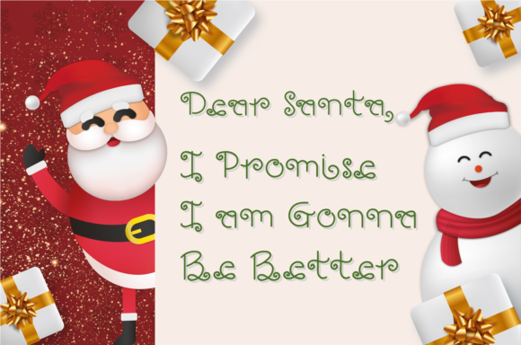 Quarantine Christmas Font Poster 4