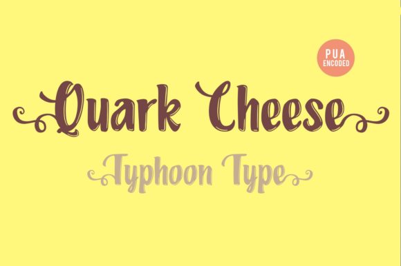 Quark Cheese Font Poster 1