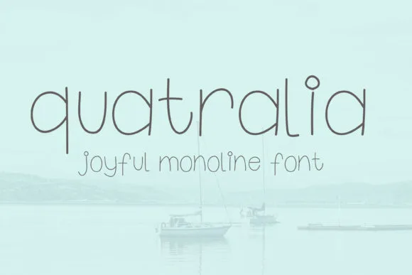 Quatralia Font Quatralia Font Poster 1