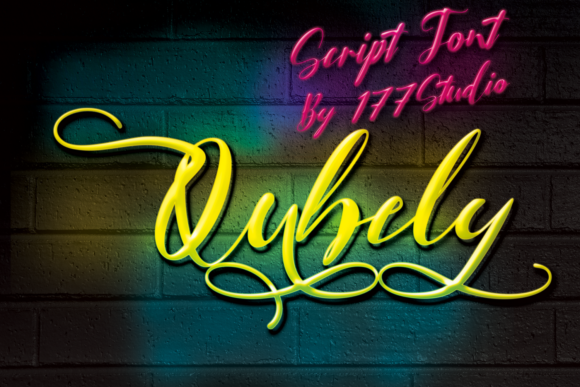 Qubely Font Qubely Font Poster 1