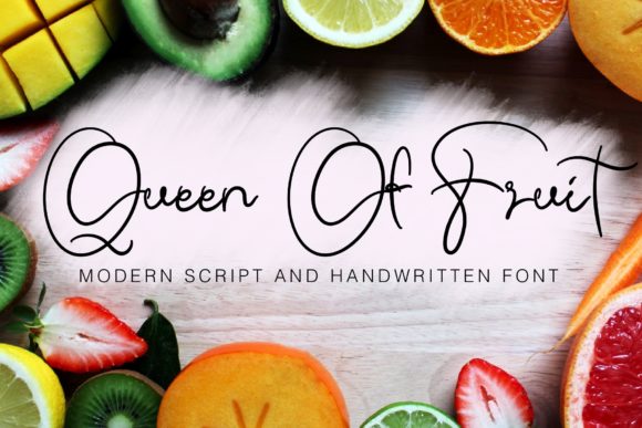 Queen of Fruit Font Poster 1