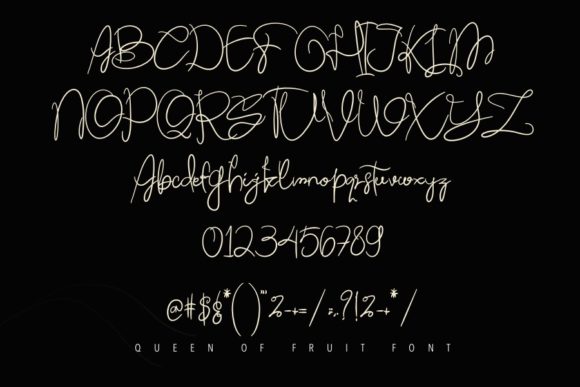 Queen of Fruit Font Poster 4