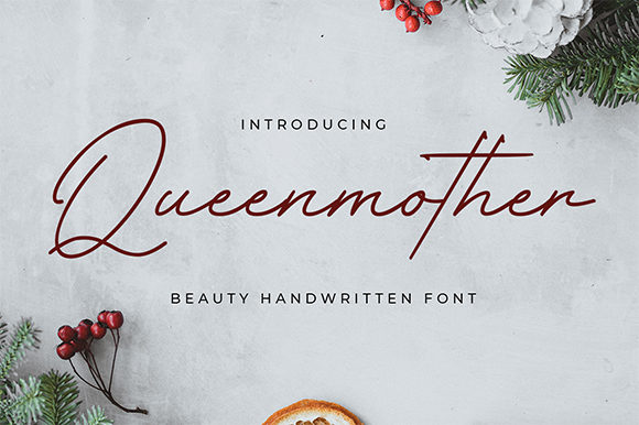 Queenmother Font Poster 1