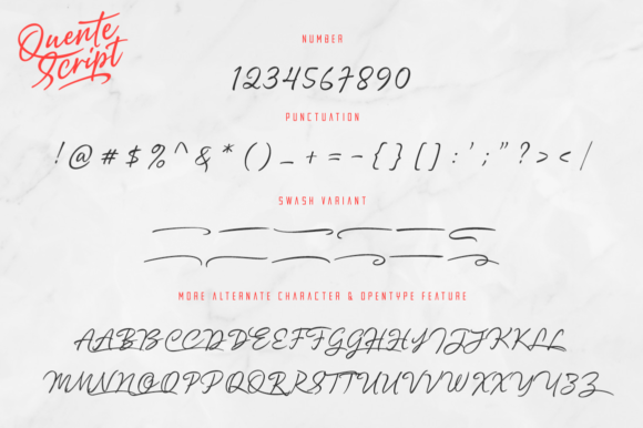 Quente Font Poster 11