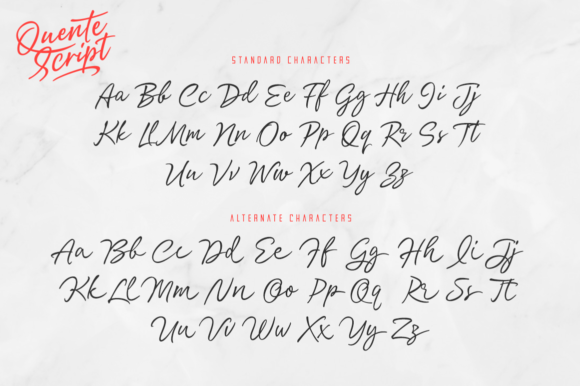 Quente Font Poster 10