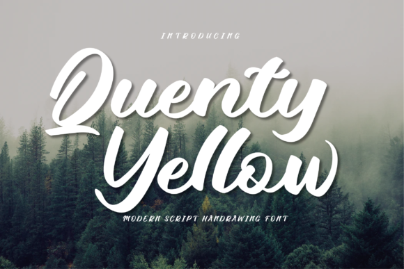 Quenty Yellow Font