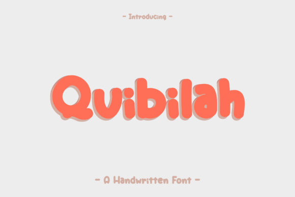 Quibilah Font Poster 1