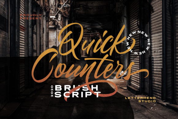 Quick Counters Font Poster 1