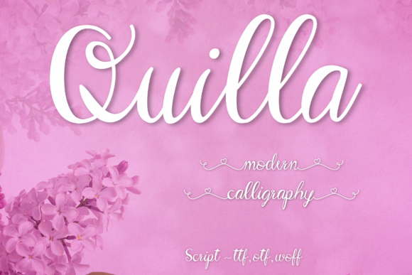 Quilla Font Poster 1