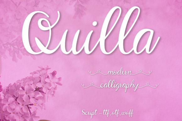 Quilla Font Quilla Font Poster 1