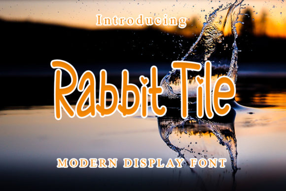 Rabbit Tile Font Poster 1