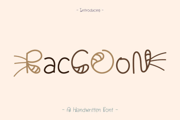 Raccoon Font Poster 1