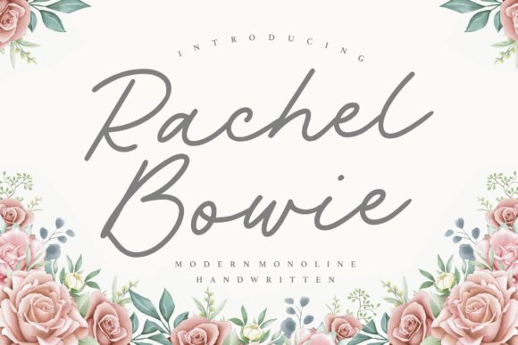 Rachel Bowie Font Poster 1