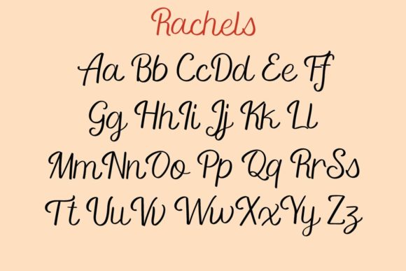 Rachels Font Poster 10