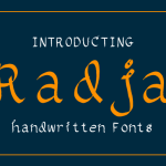 Radja Font Poster 1