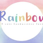 Rainbow Font Poster 1