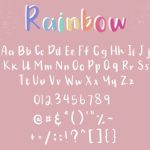 Rainbow Font Poster 6