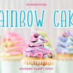 Rainbow Cake Font Poster 1
