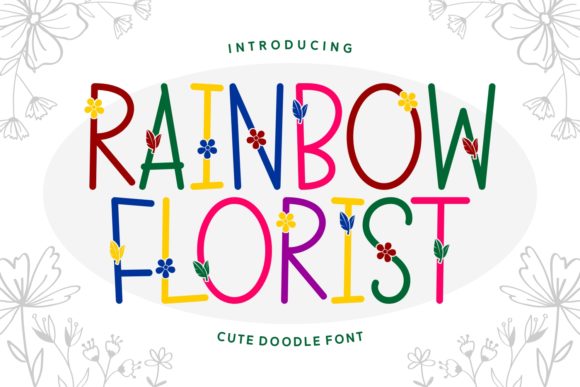 Rainbow Florist Font