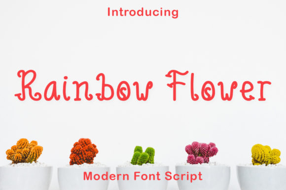 Rainbow Flower Font