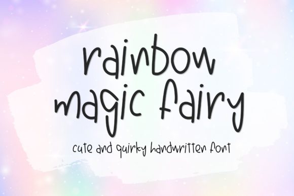Rainbow Magic Fairy Font Poster 1