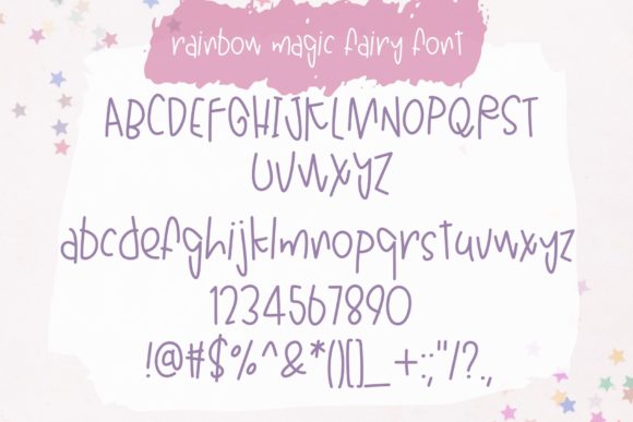 Rainbow Magic Fairy Font Poster 9